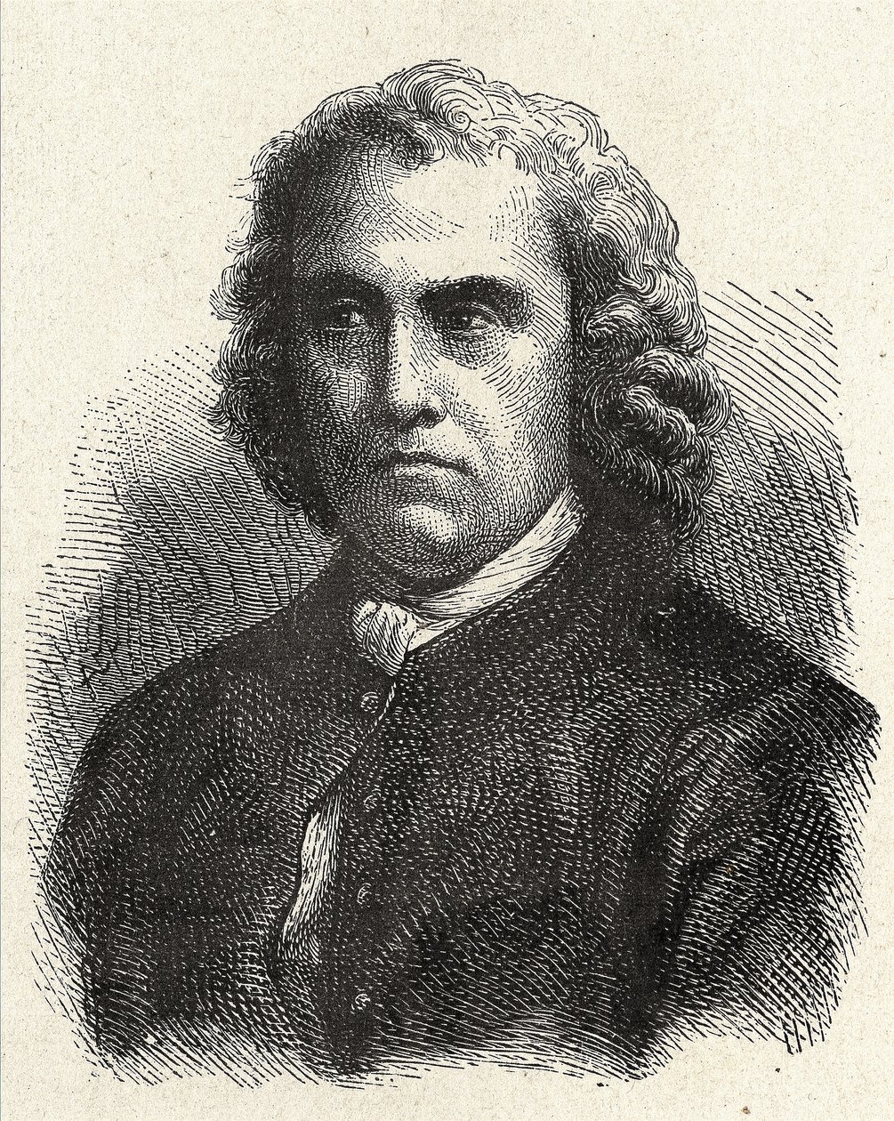 Portrét Pierra Charlese Le Monniera, francouzského astronoma (1715 - 1799) - v „“ Album de la Science; věhlasní vědci; Velké objevy “”” 1896. od French School