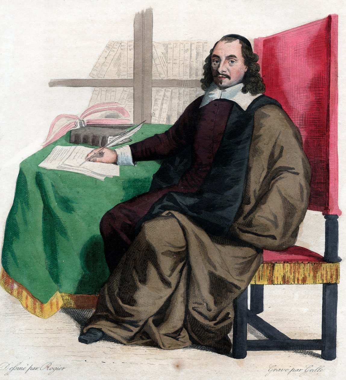 Portrét Pierra Corneille (1606-1684), francouzského dramatika. od French School