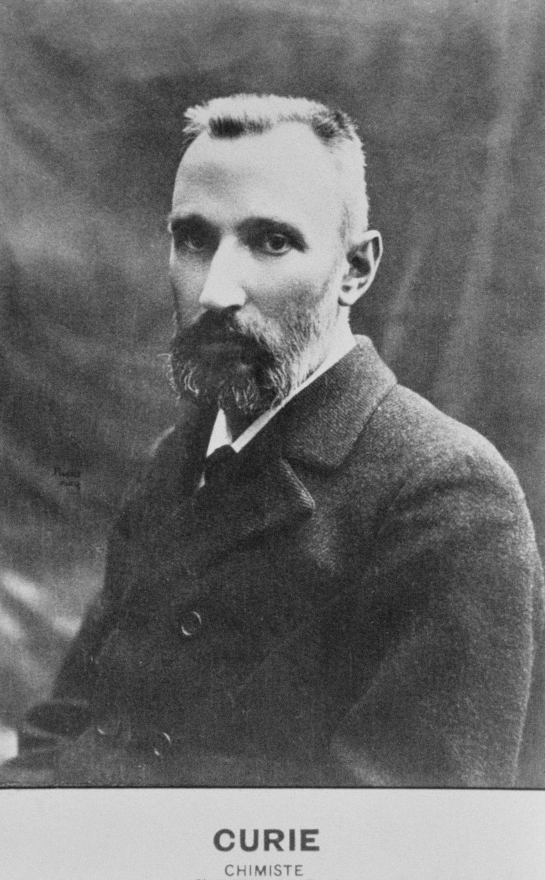 Portrét Pierra Curieho (1859-1906) (sépiová fotografie) od French School