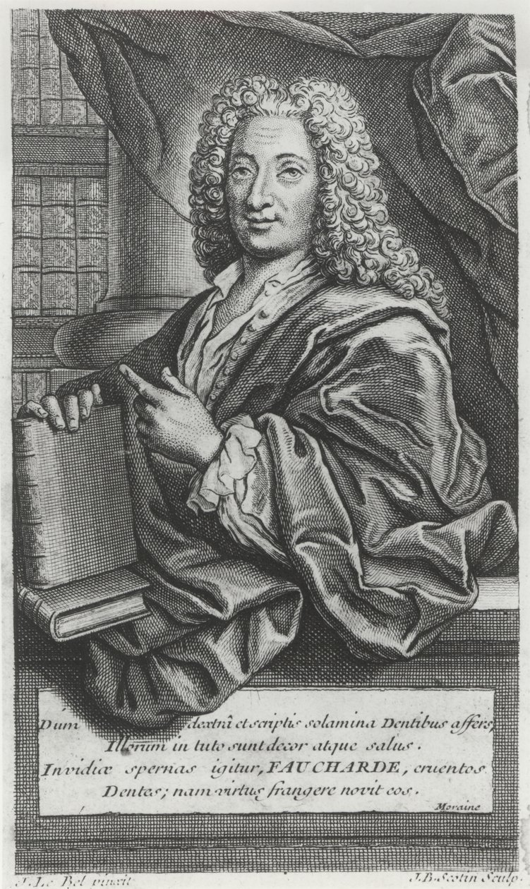 Portrét Pierra Faucharda (1678-1763) od French School