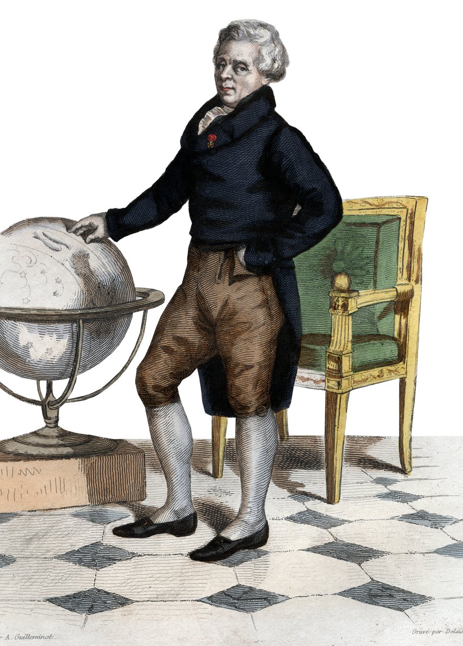 Portrét Pierra Simona, markýze de Laplace (La Place) (1749-1827), francouzského matematika a astronoma. od French School