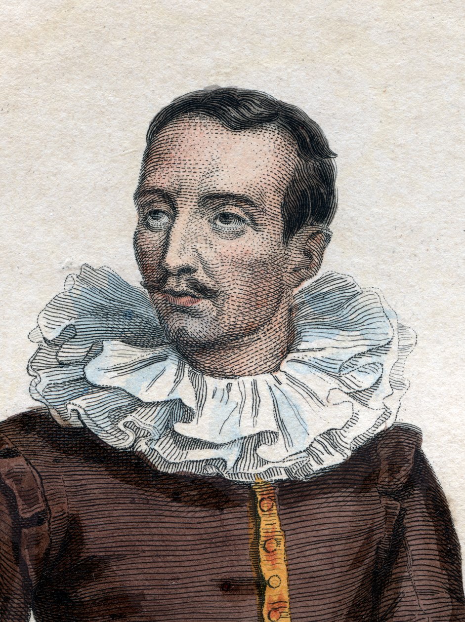Portrét Pierra de Bourdeille, seigneur (a abbé) de Brantome (1535-1614), francouzský historik, voják a životopisec. od French School