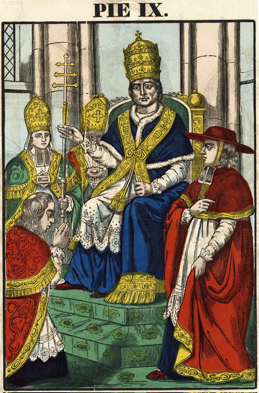 Portrét papeže Pia IX. (1792 - 1878) od French School