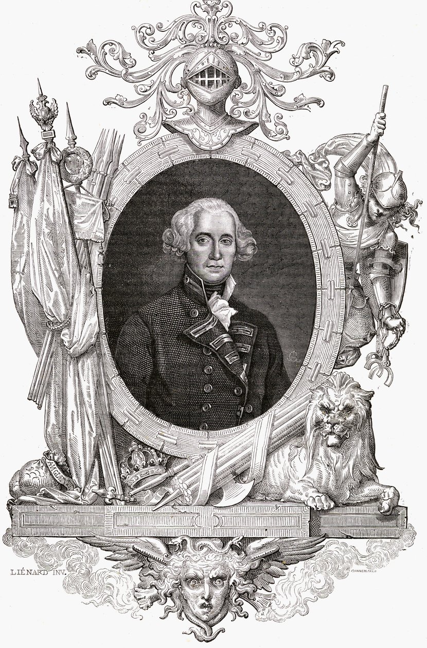Portrét Richarda, Earl Howe (1726-99) anglický námořní důstojník od French School