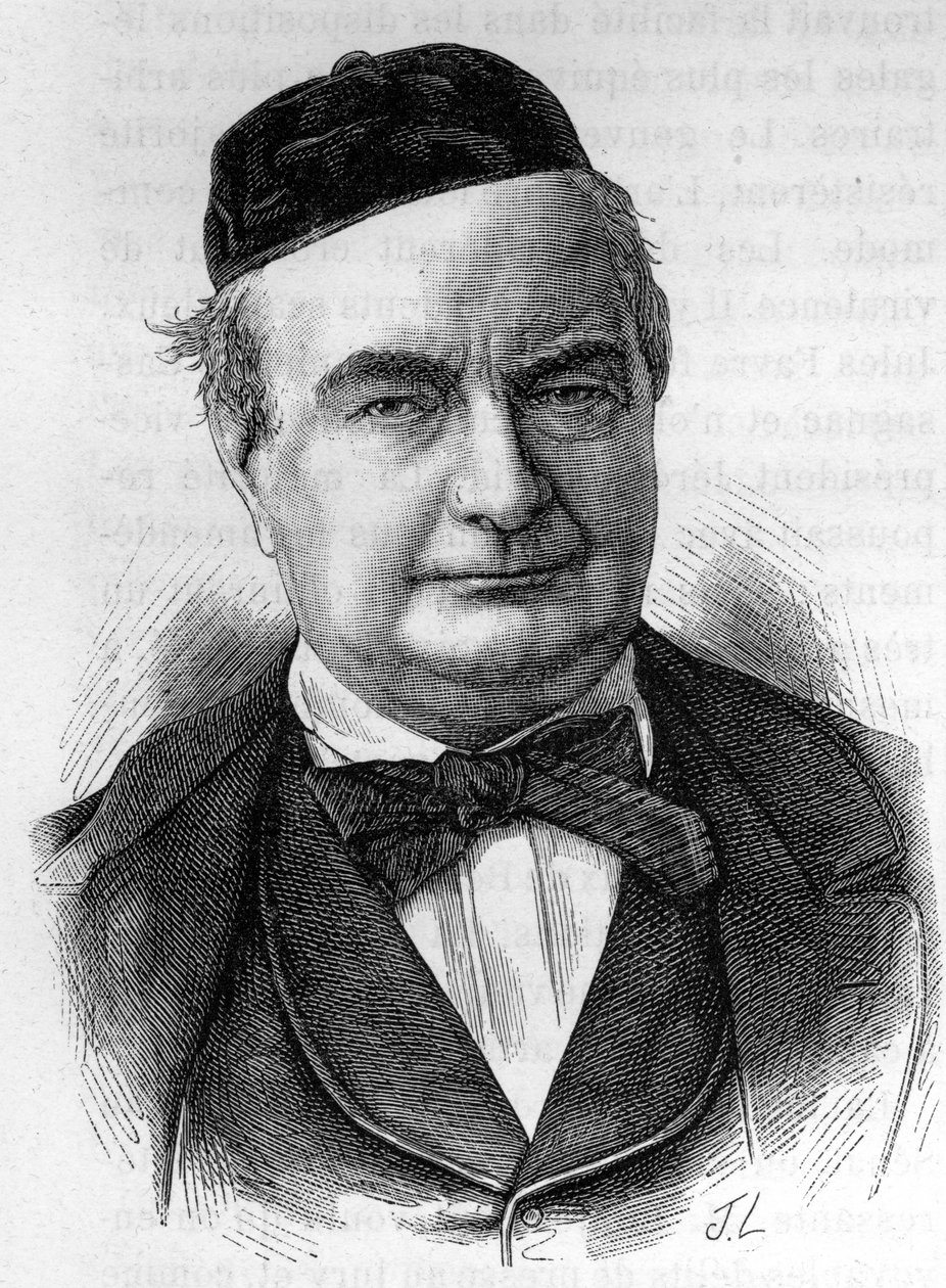Portrét Sainte Beuve (1804 - 1869) (Sainte-Beuve) francouzský spisovatel - v „“L’Histoire de France““ od Henriho Martina od French School