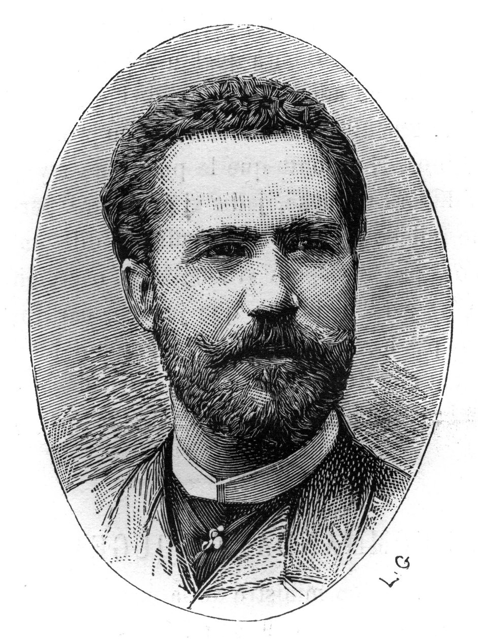 Portrét Sebastiana Juliana Gayarra Garjona (1844-1890), španělského tenoristy. Gravírování v „“ The Illustrated World““, 20. března od French School