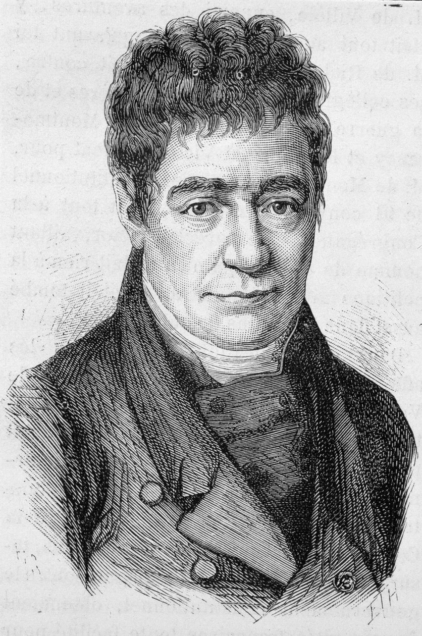 Portrét Silvestre de Sacy - v „“Dějinách Francie““ od Henriho Martina od French School