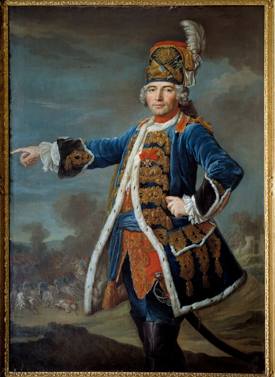 Portrét Simona Clauda de Grassin de Glatigny (? -1776) Obraz Francouzské školy. 1744 Paříž, Musee de l