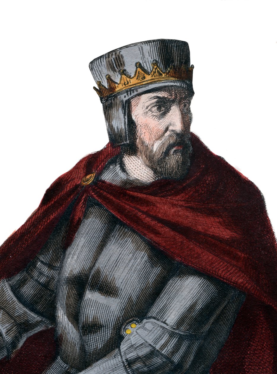 Portrét Simona IV de Montfort, 5. hraběte z Leicesteru (1150-1218), francouzského šlechtice. od French School