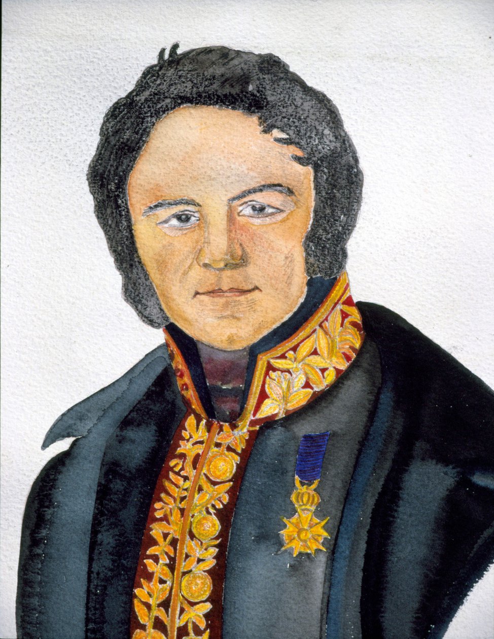 Portrét Stendhala v kostýmu konzula - obraz S.Valérie od French School