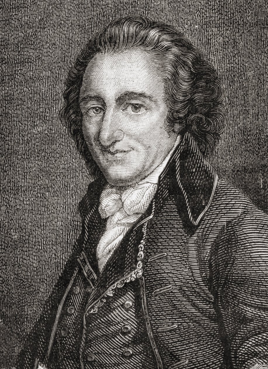 Portrét Thomase Painea (1737-1809) (rytina) od French School