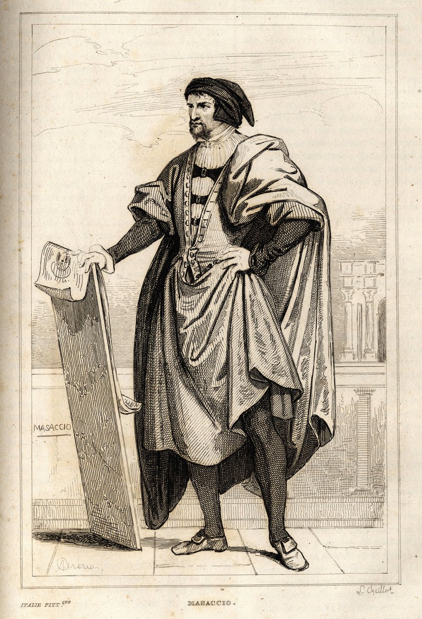 Portrét Tommasa od Giovanniho Cassaie, zvaného Masaccio od French School
