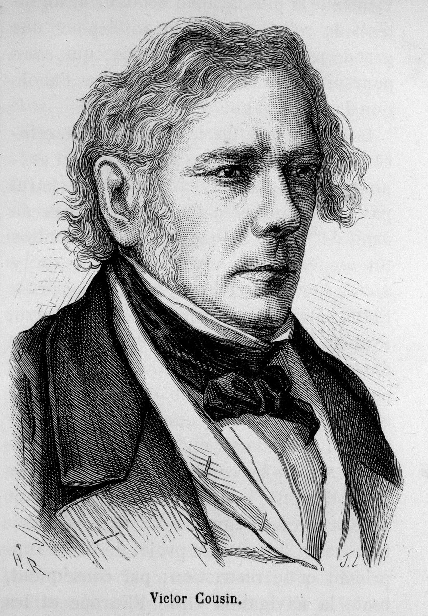 Portrét Victora Cousina (1792 - 1867), francouzského filozofa - v "" L