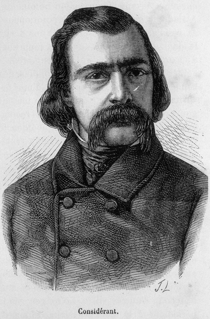 Portrét Victora Recitala (1808 - 1893) francouzského filozofa a ekonoma - v „“L