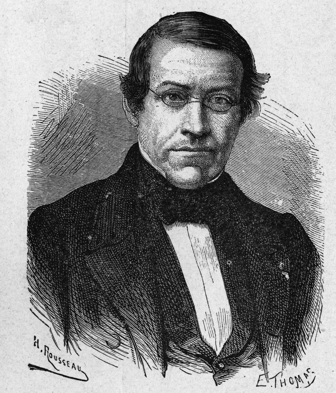 Portrét Wheatstonea (1802 - 1875), vynálezce v oboru telegrafie - v „“ Album of Science; věhlasní vědci; Velké objevy “”” 1896. od French School