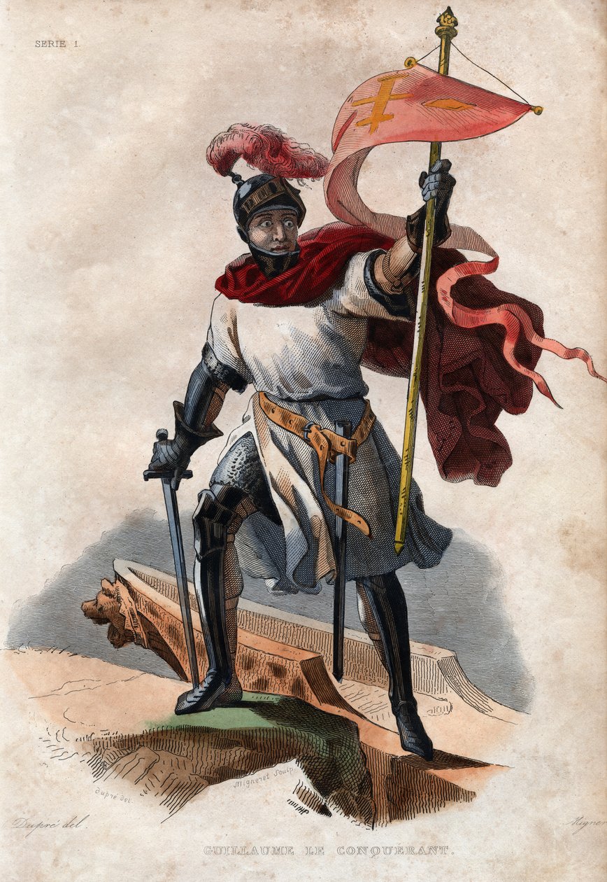 Portrét Viléma I. Dobyvatele (1027-1087), vévody z Normandie a prvního normanského krále Anglie. od French School