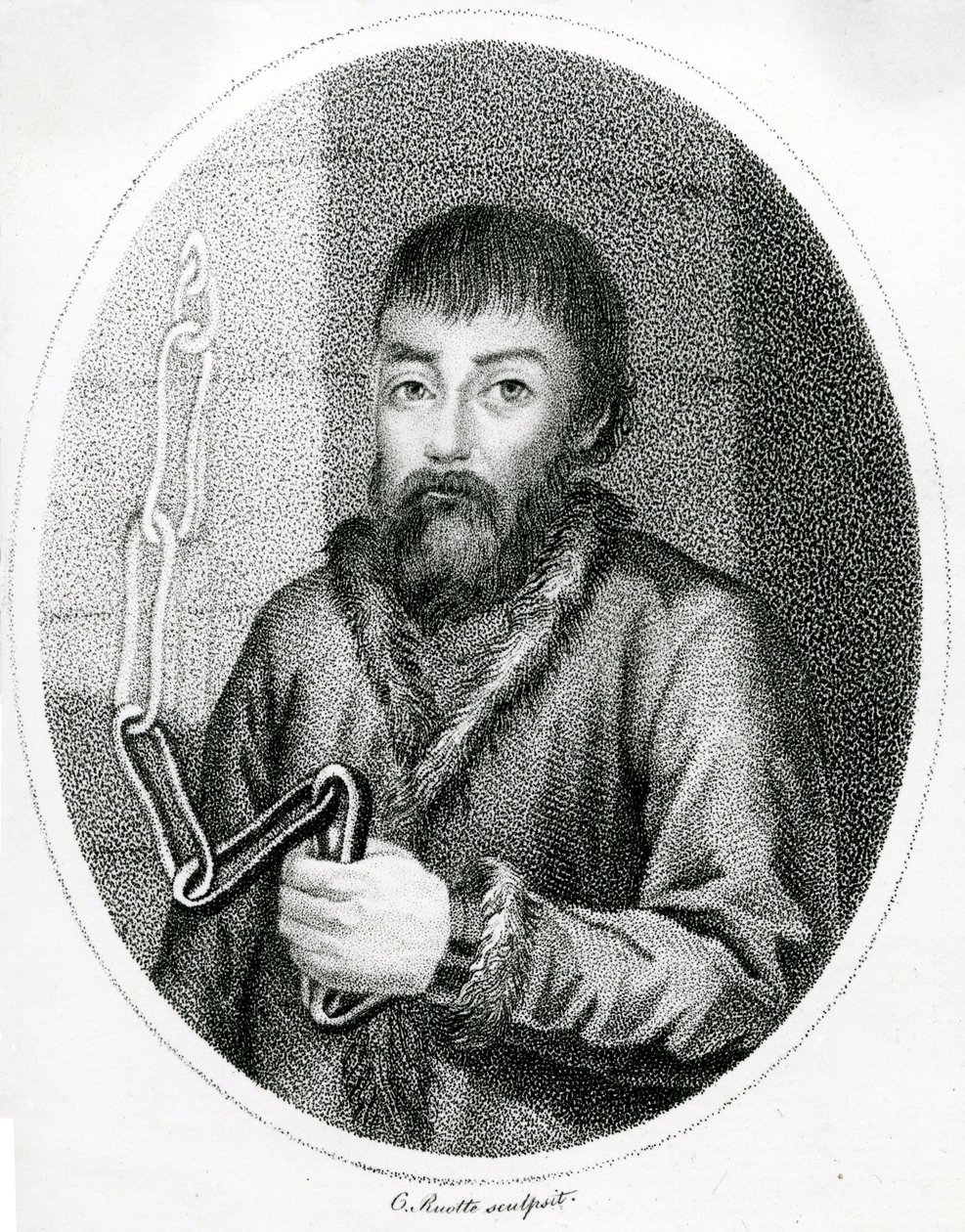 Portrét Emelyan Pugachev, 18tn Centura od French School