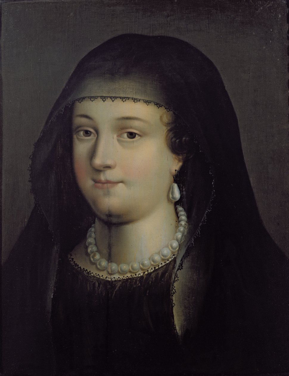 Portrét dívky, pravděpodobně Mary Queen of Scots (1542-87) od French School