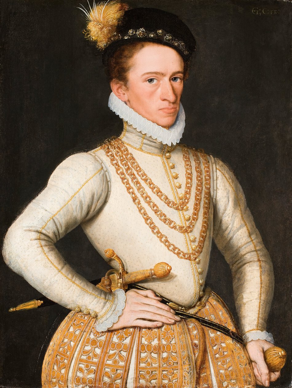 Portrét neznámého francouzského šlechtice, 1560-9 od French School