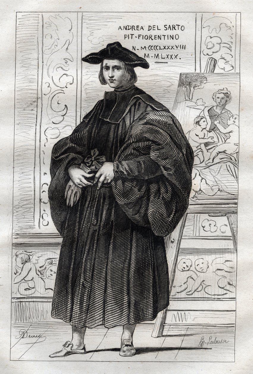 Portrét italského malíře Andrea del Sarto (Andrea d