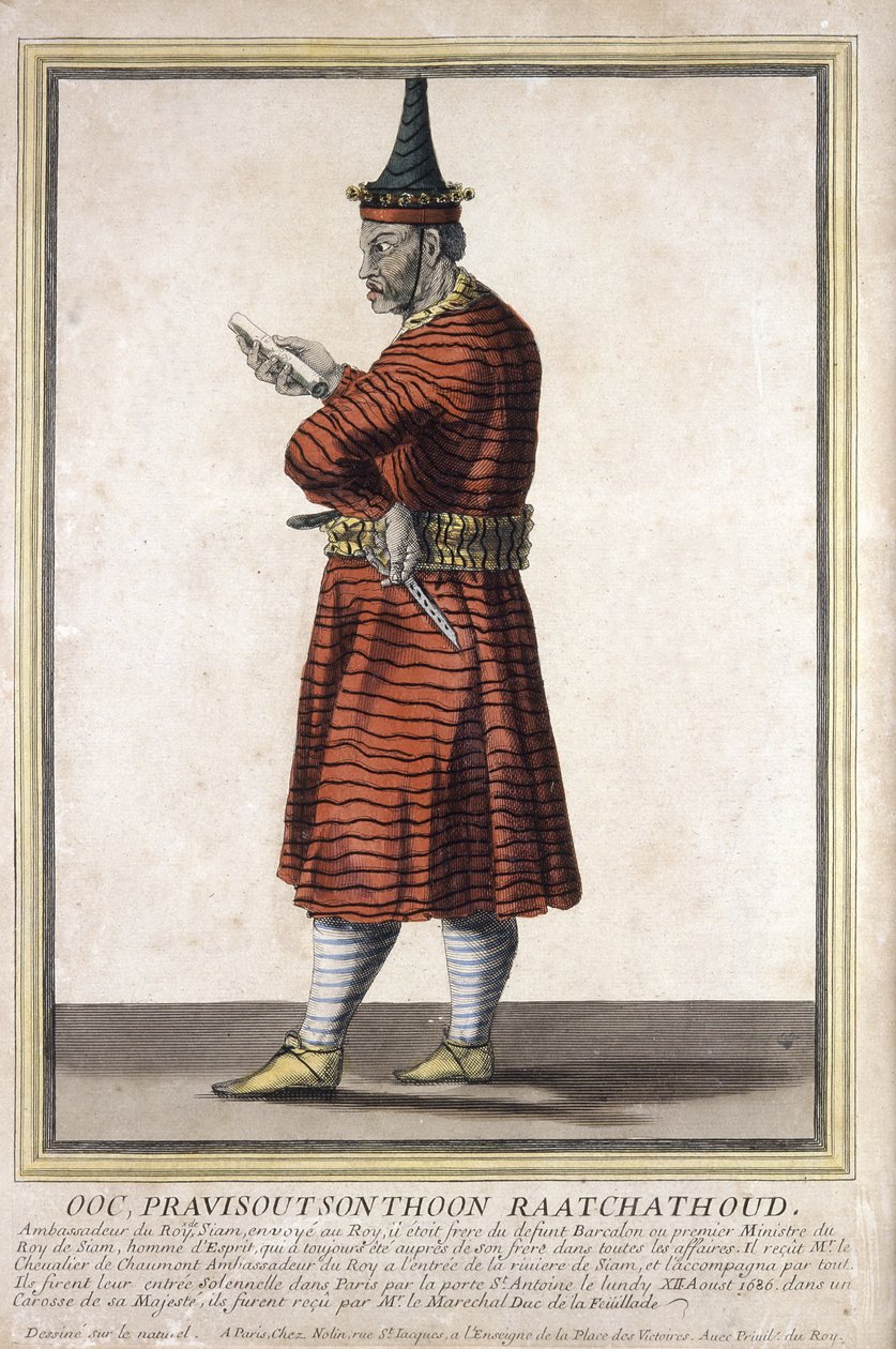 Portrét jednoho ze siamských vyslanců u Ludvíka XIV., 1685 od French School