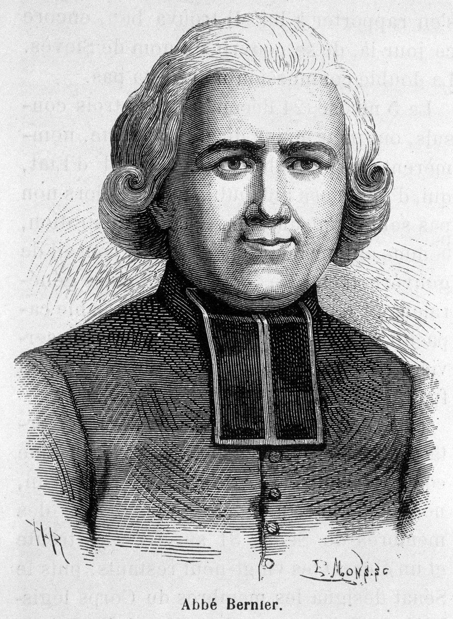 Portrét abbého Berniera, francouzského preláta (1762-1806) od French School