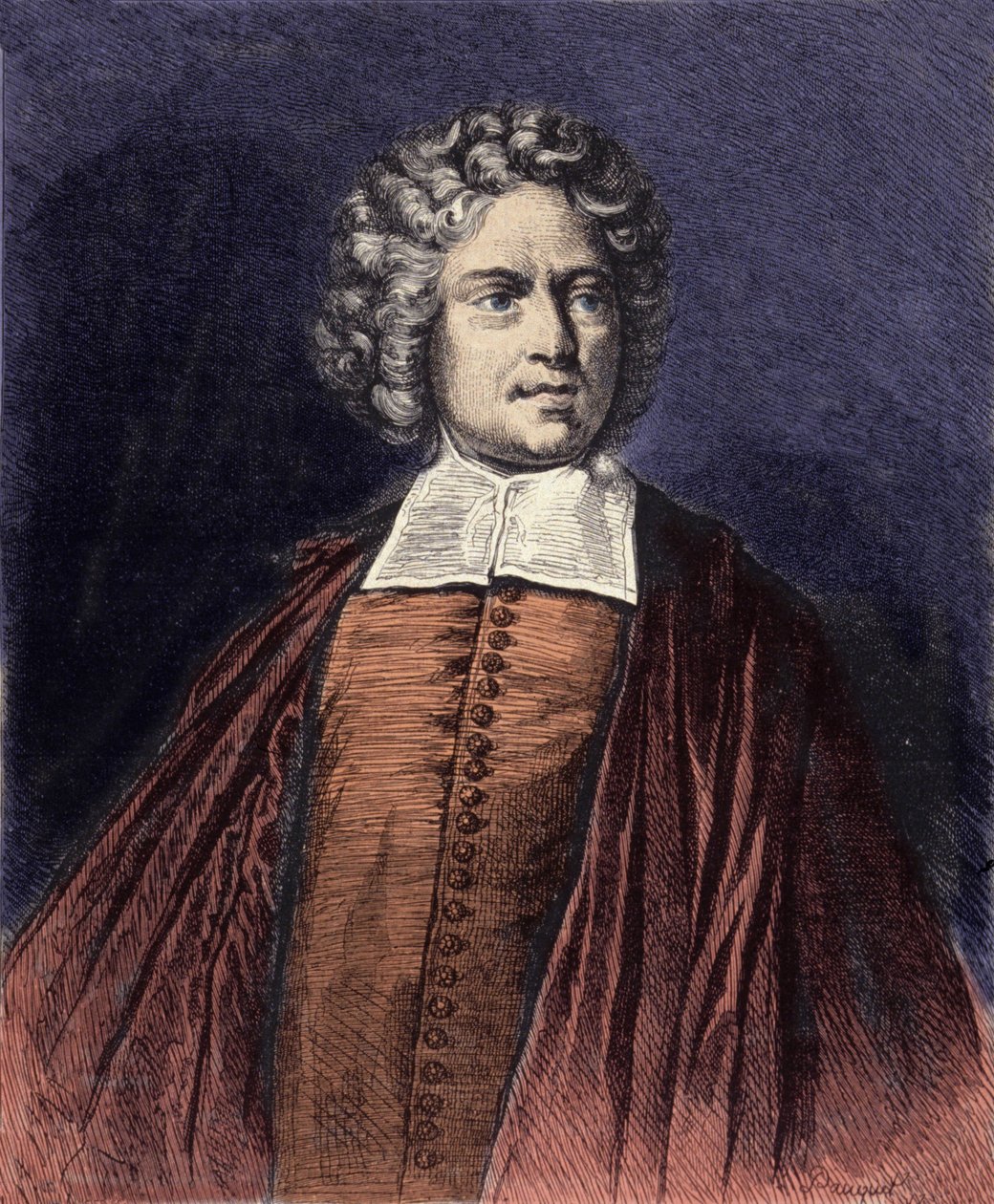 Portrét abbé ze Saint-Pierre (Charles-Irenee Castel de Saint-Pierre od French School