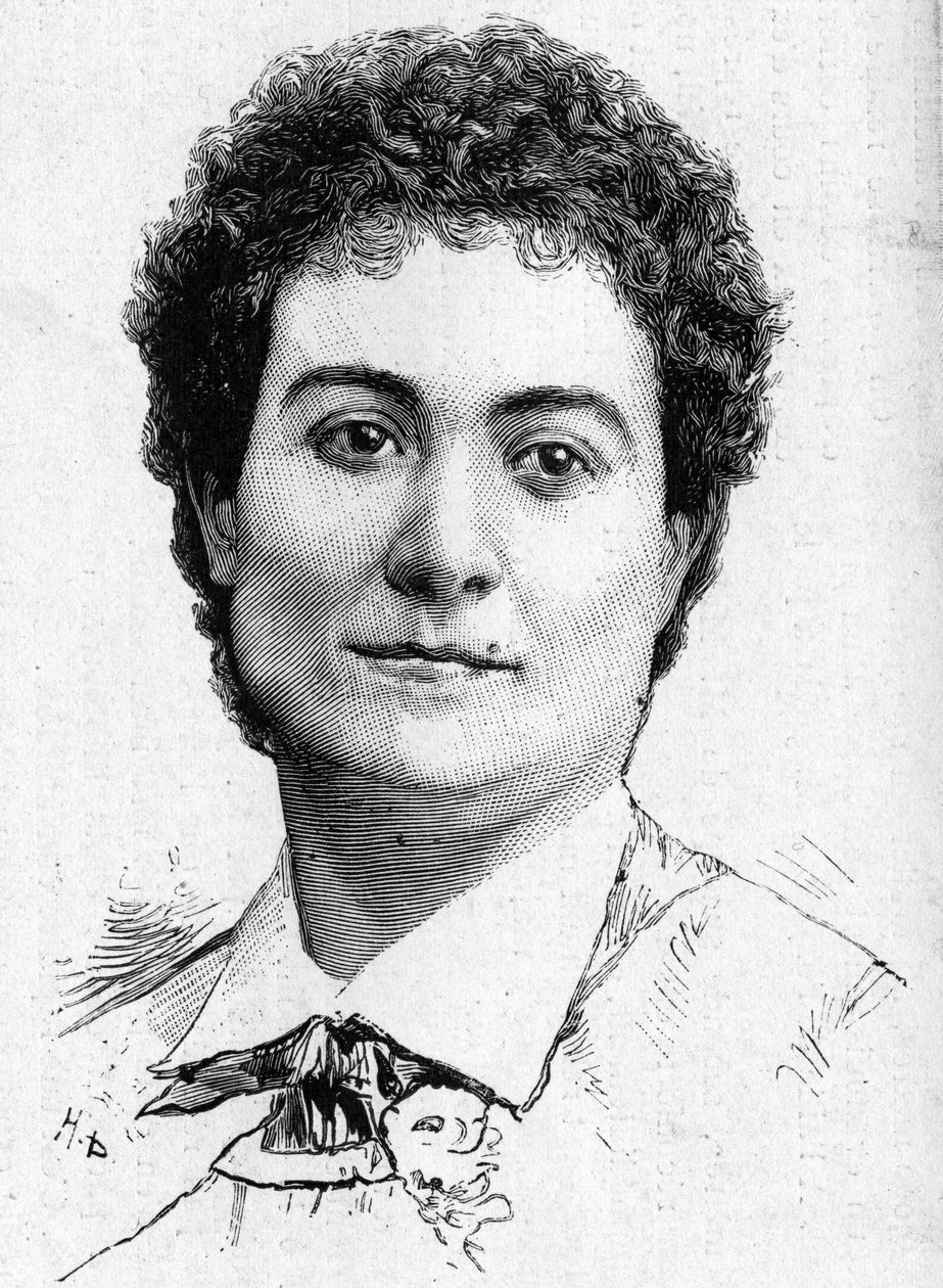 Portrét Diva Mme Peschard zesnulé v roce 1887. od French School