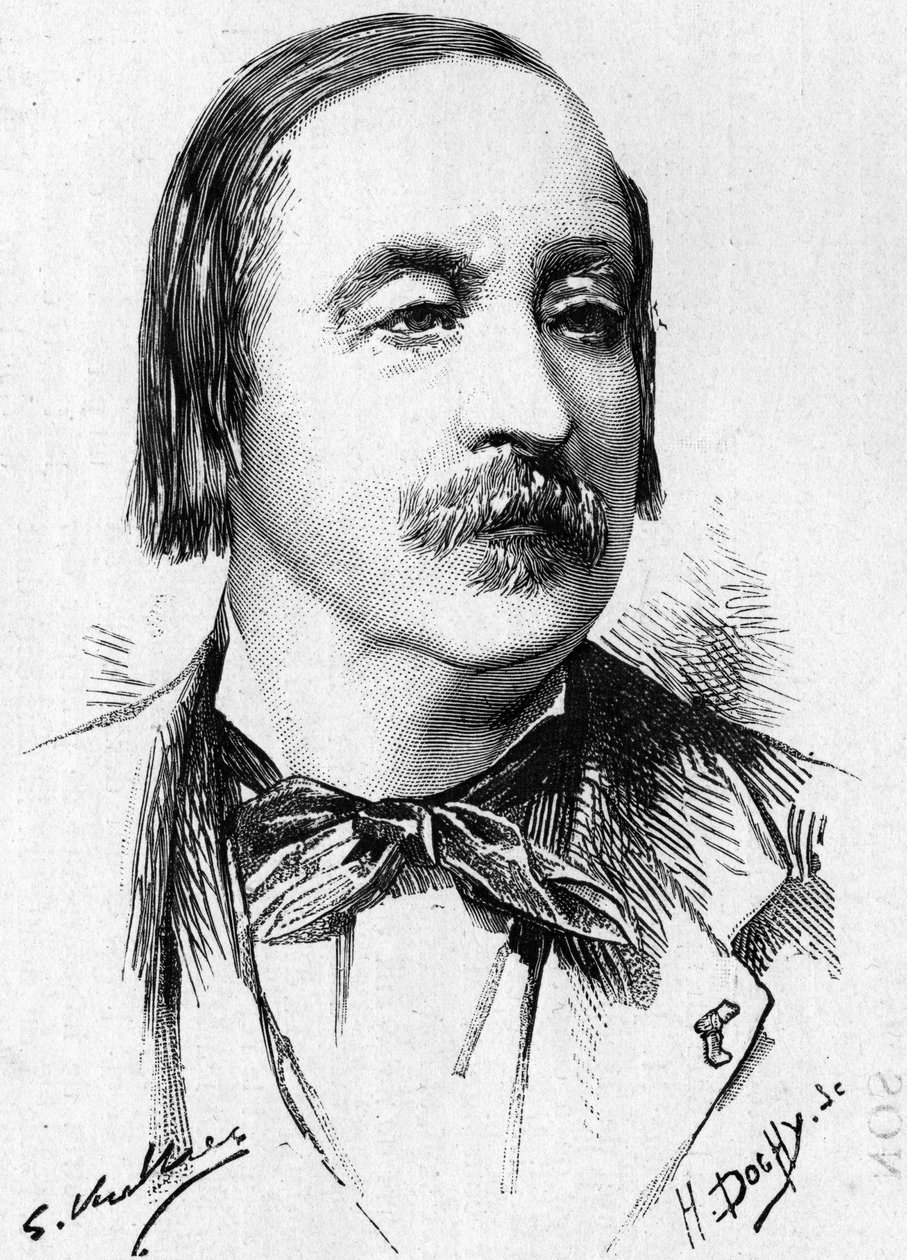 Portrét ctihodného francouzského profesora Solfege Monsieur Felix Le Couppey (1811-1887). od French School