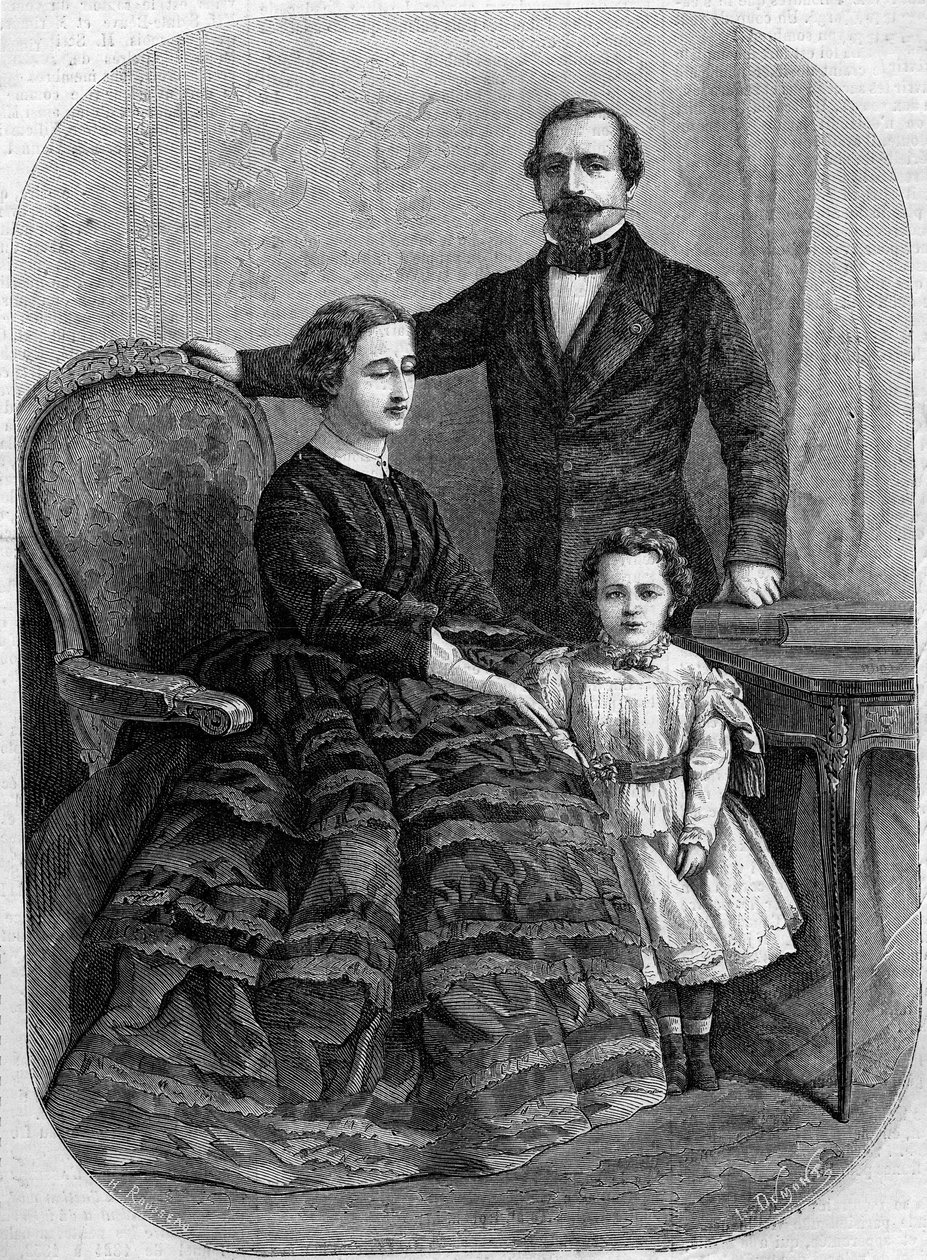 Portrét francouzské císařské rodiny od French School