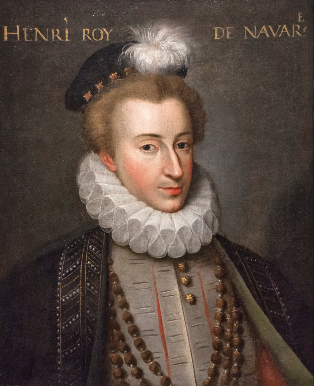 Portrét navarrského krále (Henri IV.,1553) (olej na plátně) od French School