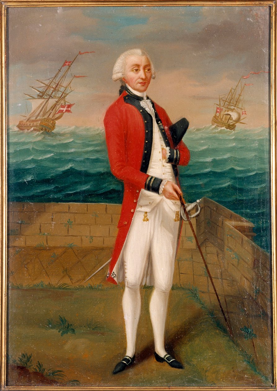 Portrét rytíře z Favray (1706-1791), důstojníka maltského malířství Francouzské školy. Paříž 18. století, muzeum Legion d