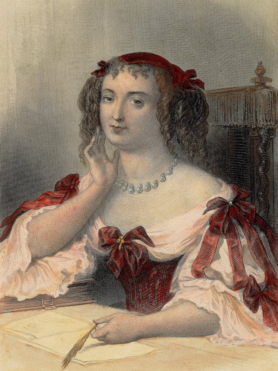 Portrét markýzy de Sevigne od French School