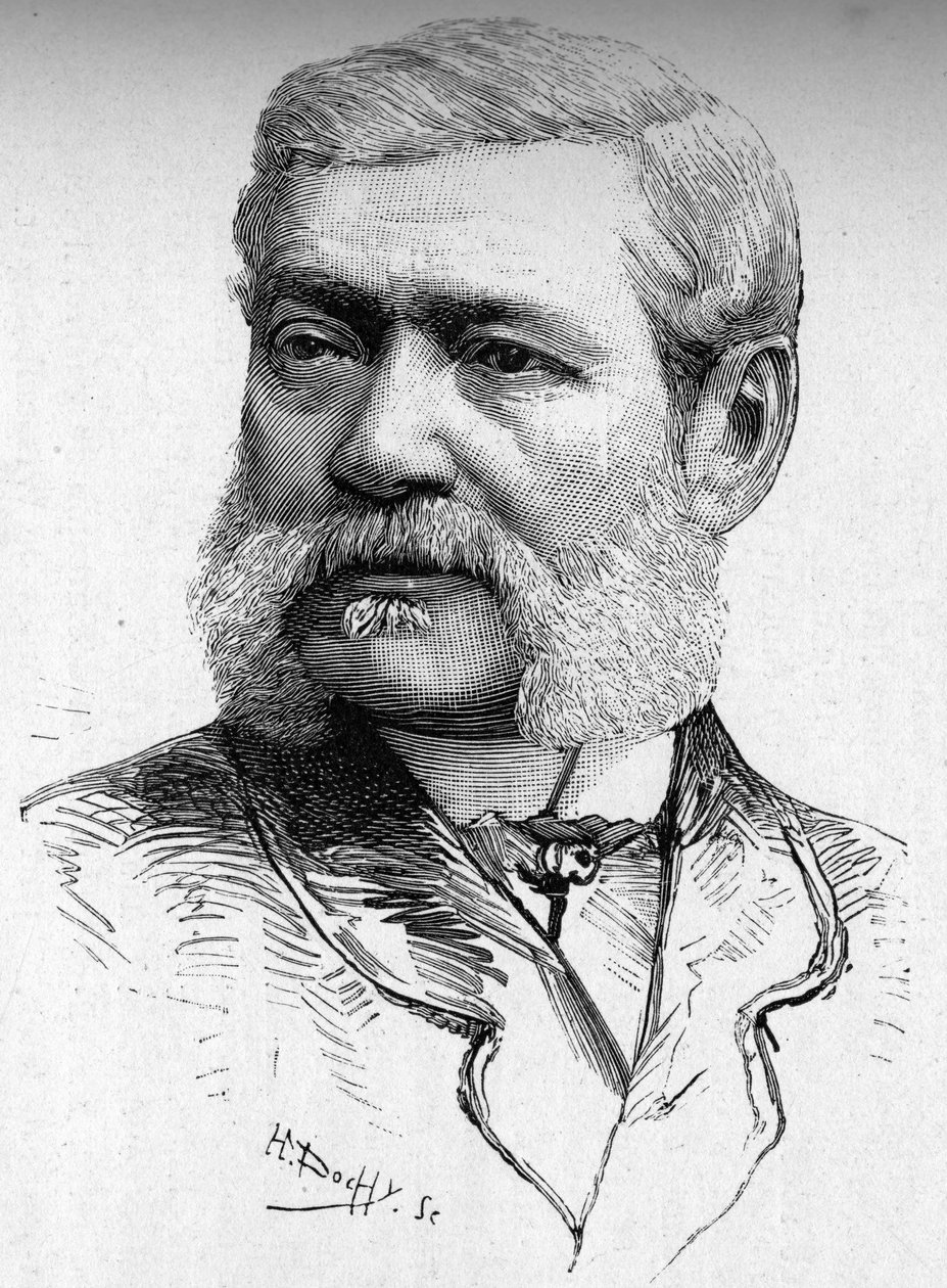 Portrét rytce na dřevě, hraběte Colonna Cesari (1825-1887). od French School