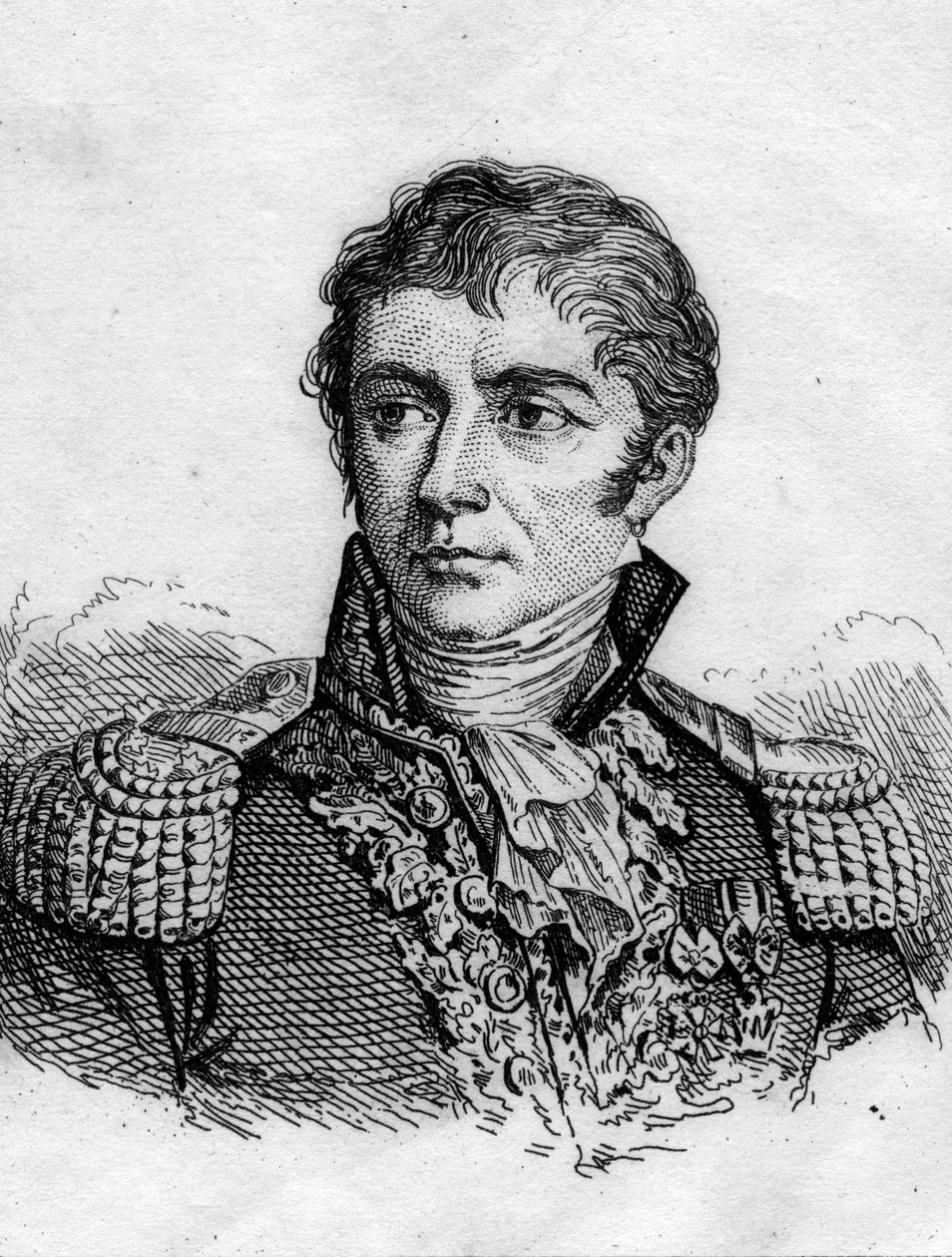 Portrét francouzského generála Honore Vial. (1776-1813).Rytina 19. stol. ©lee/leemage od French School