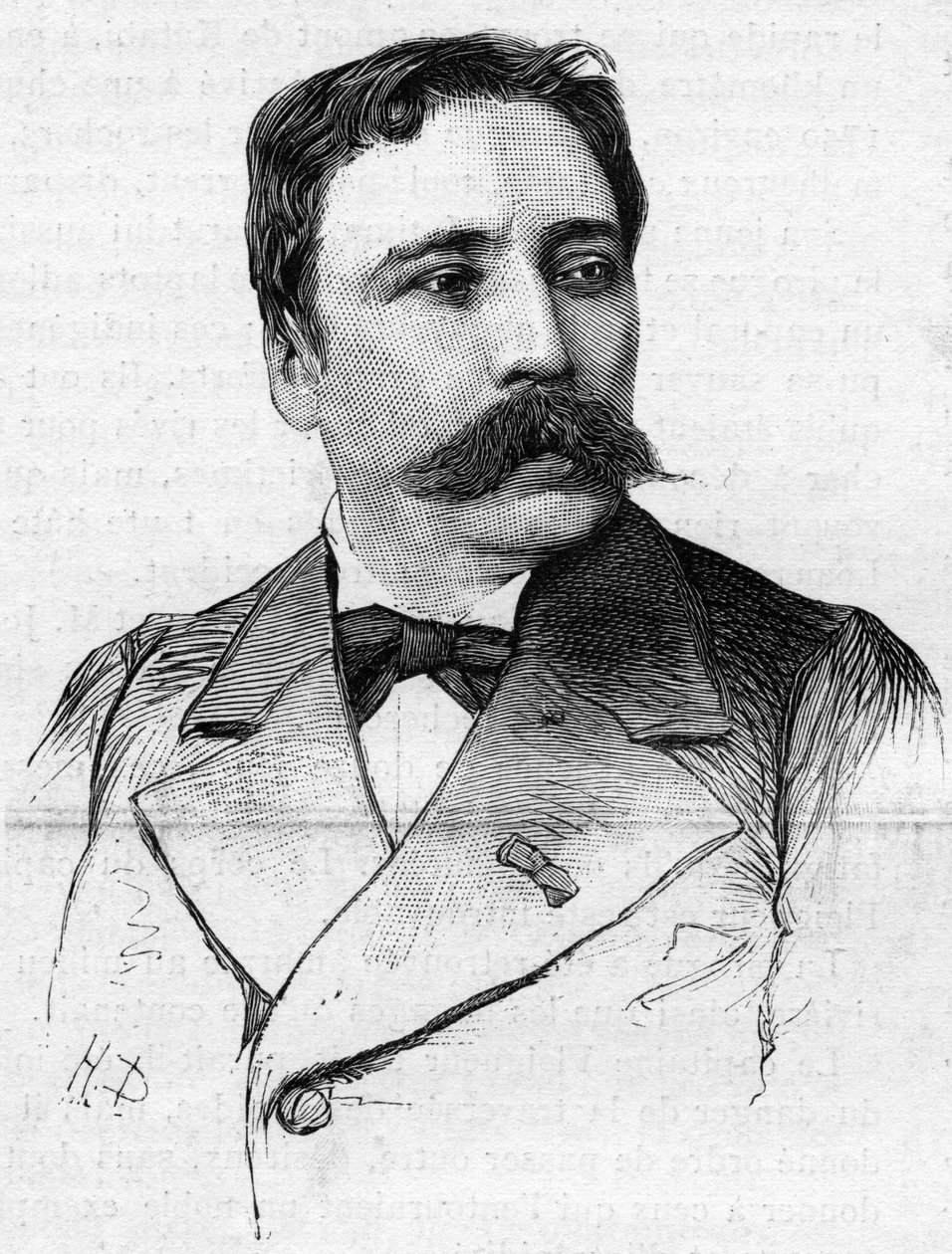 Portrét malíře Jamese Bertranda (1825-1887). od French School