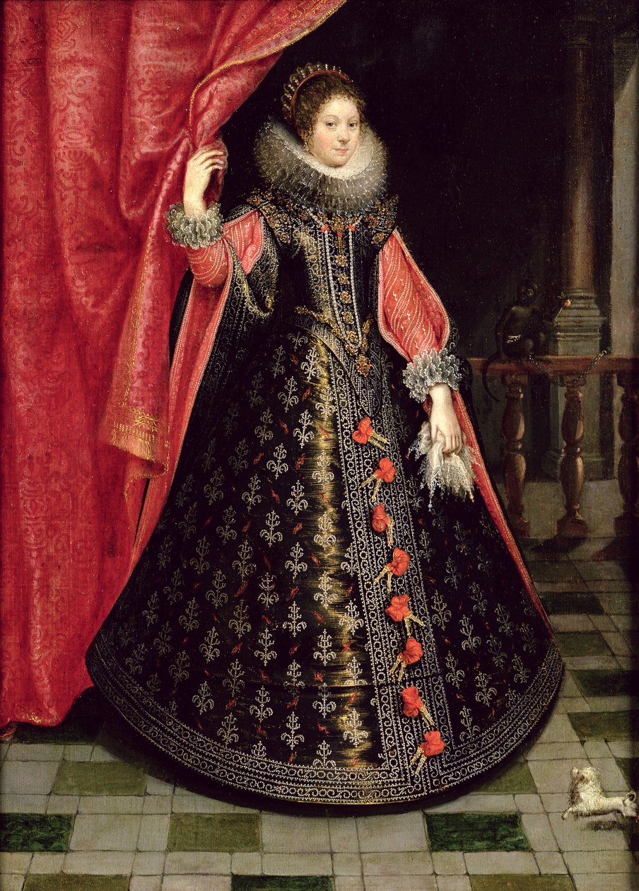 Portrét pravděpodobně Henrietta Maria z Francie (1609-69), po roce 1625 od French School