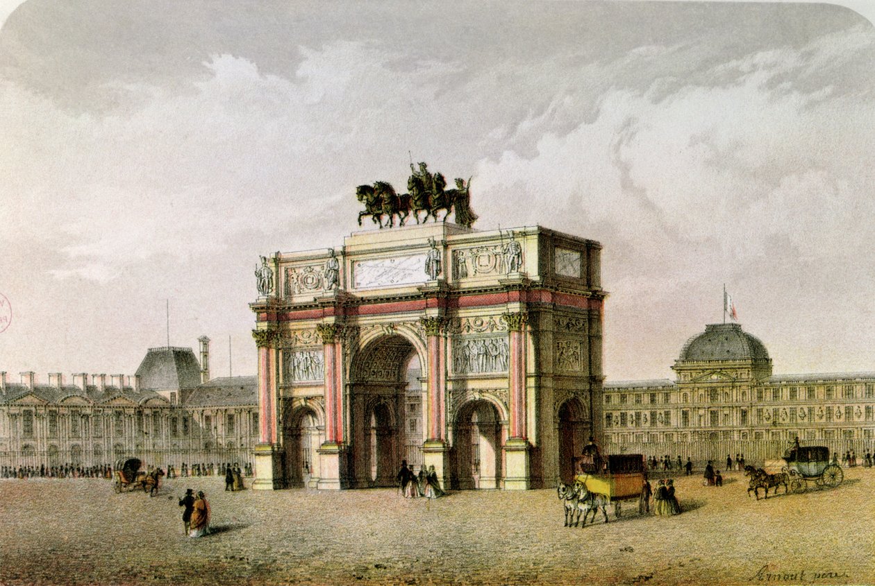 Pohlednice Arc de Triomphe du Carrousel, Paříž od French School