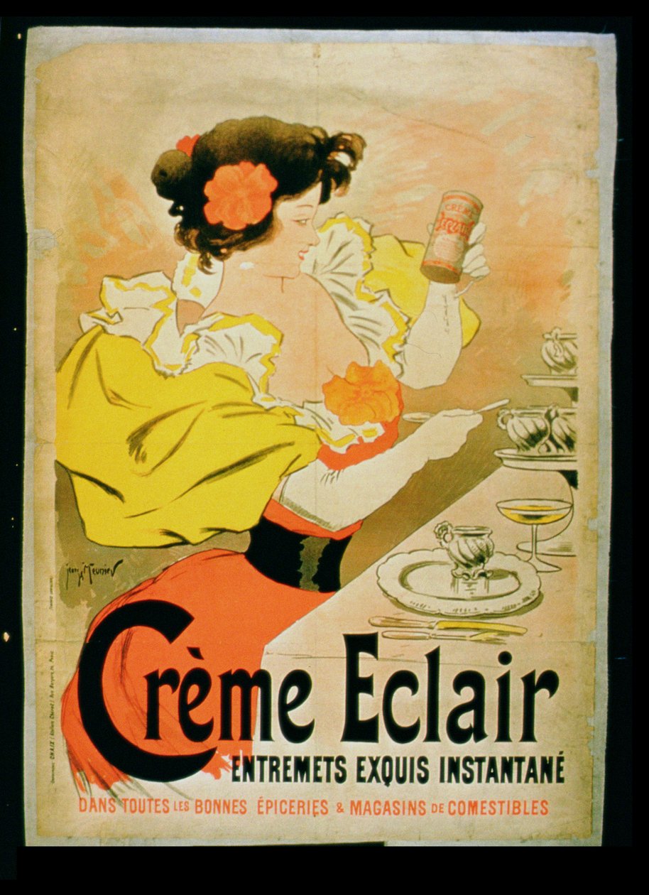 Plakátová reklama Instantní dezert Creme Eclair od French School