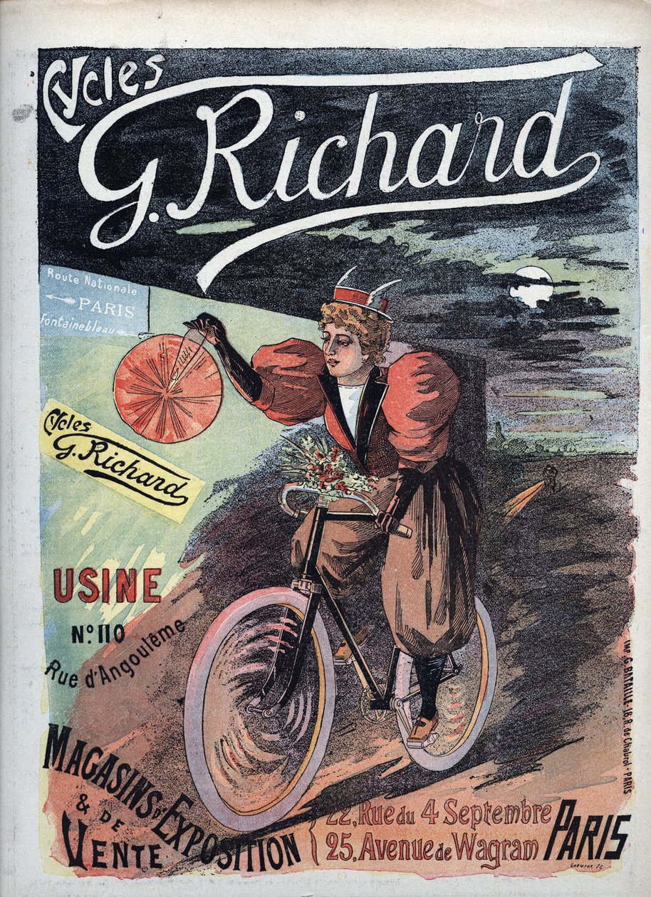 Plakátová reklama „George Richard Cycles“ Paris 1895 French School od French School