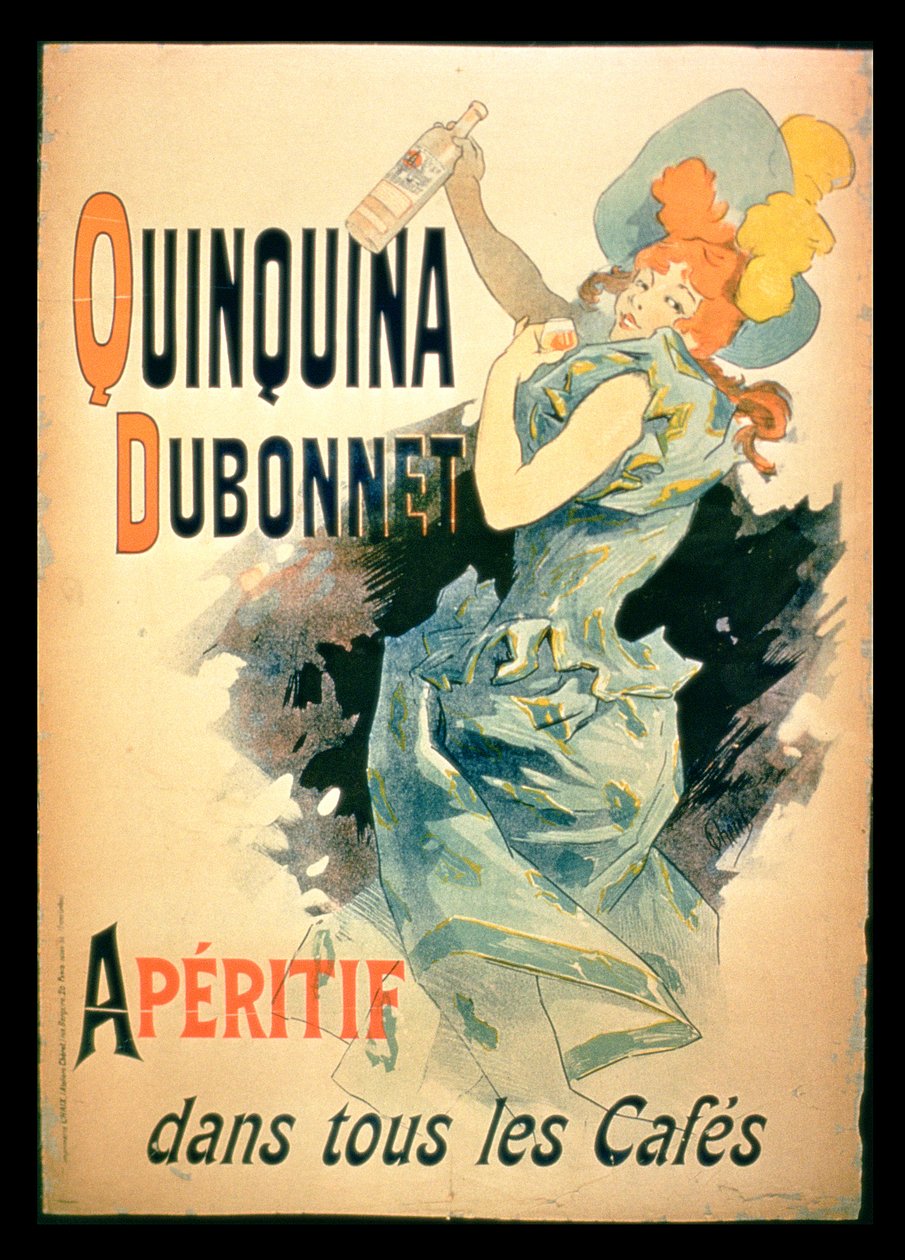 Plakátová reklama Quinquina od Dubonnet od French School