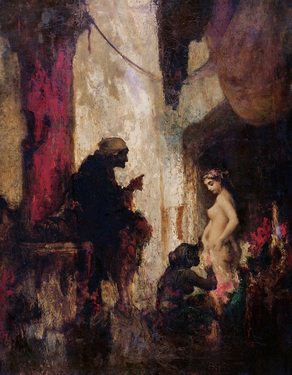 Přípravy na čarodějnický sabat, 1. polovina 19. století od French School