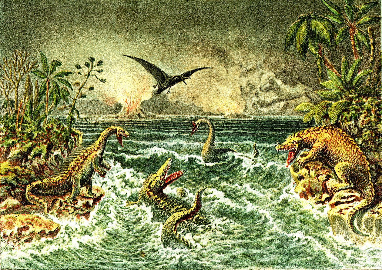 Primitivní svět (s dinosaury) - sekundární období pravěku od French School