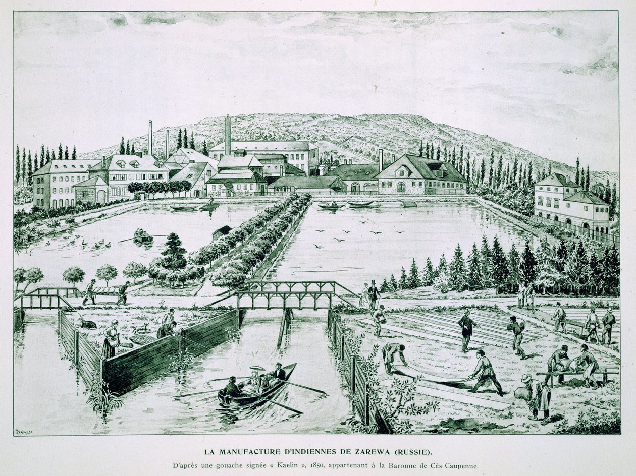 Tištěné závody Calico, Rusko od French School