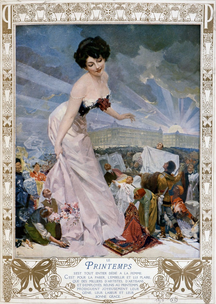 Printemps se věnoval ženám... - reklama obchodního domu Le Printemps. 1910. ¿ od French School