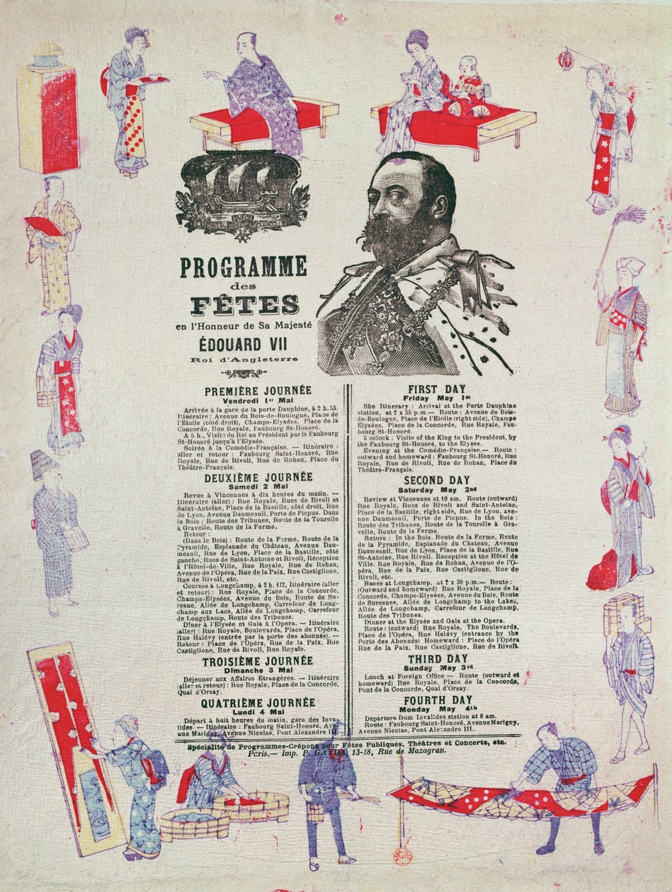 Program akcí a slavností k návštěvě krále Edwarda VII. (1841-1910) v Paříži, 1.-4. května 1903 od French School