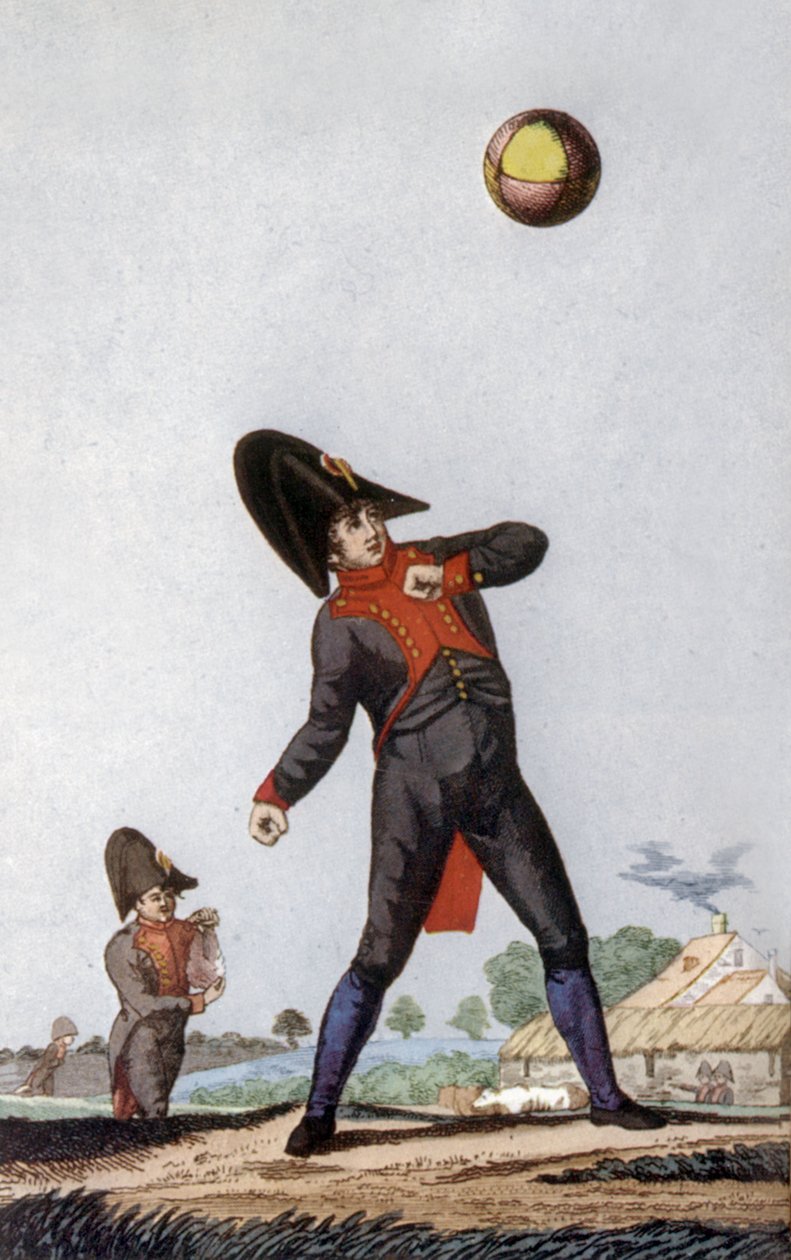 Žák Napoleonovy střední školy v Paříži, kolem roku 1810 (barevná rytina) od French School