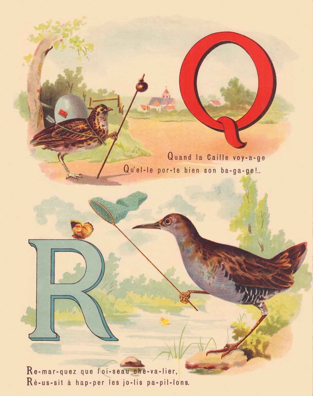 Q: Křepelka, vodní kolejnice od French School