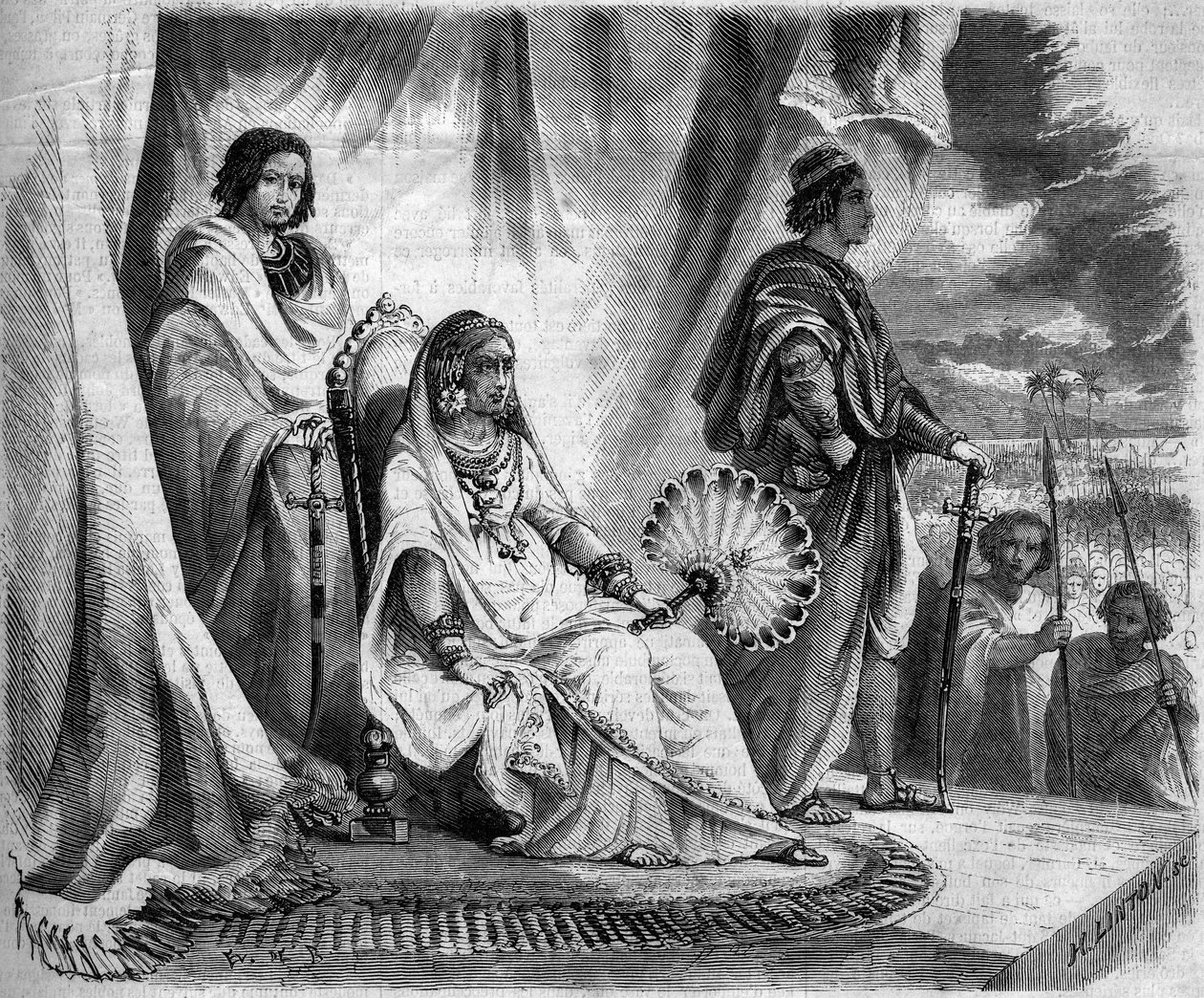 Královna Ranavalo Manjaka I (Ranavalona od French School