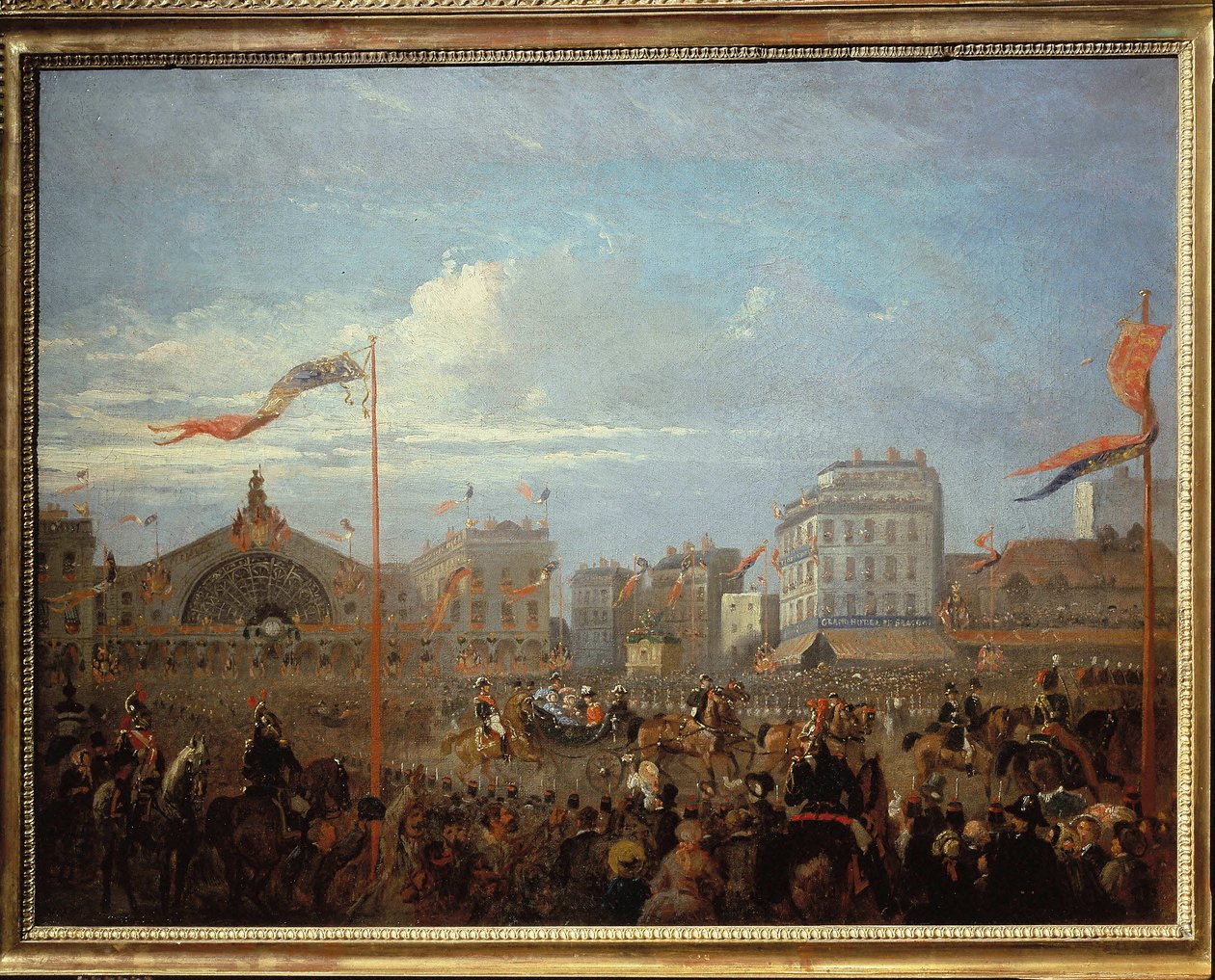 Královna Viktorie (1819-1901) Příjezd na Gare de l